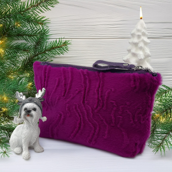 Bonnie Porchette Felltasche Alice, Lapin pink, winter style